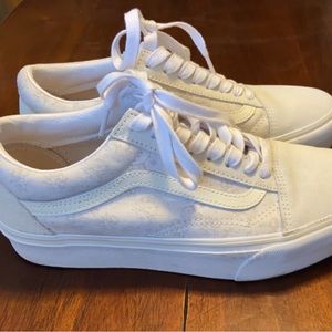 Off white floral platform vans